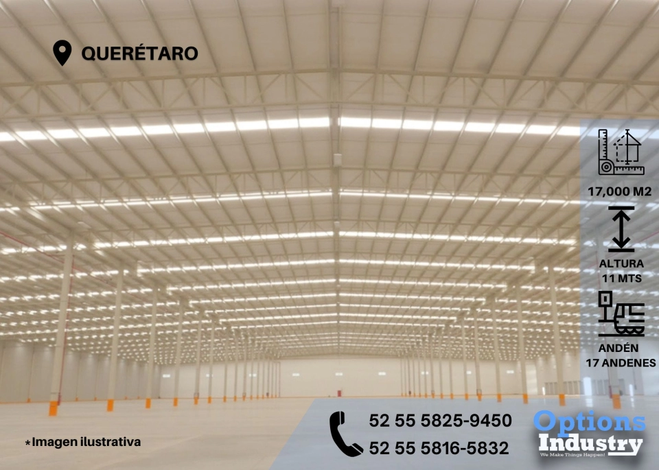 Alquila ahora tu nave industrial en Querétaro