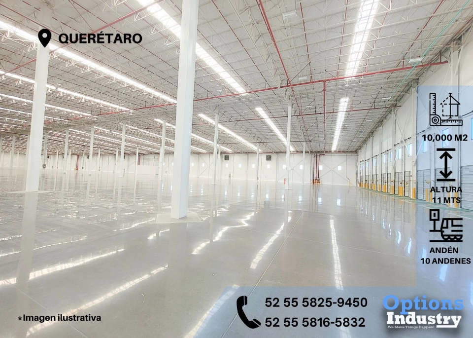 Increíble nave industrial en renta en Querétaro