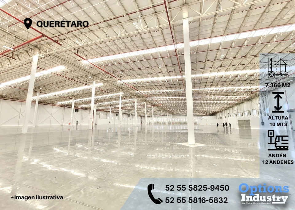 Asombrosa nave industrial en alquiler en Querétaro