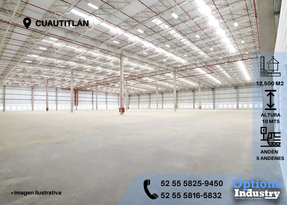 Nave industrial en alquiler en Cuautitlán