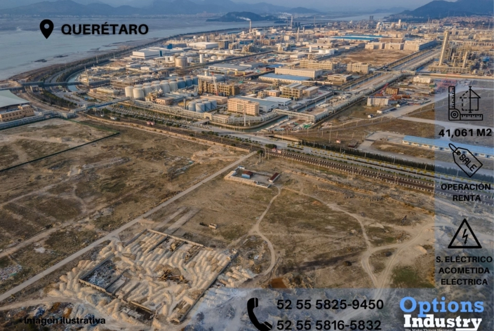 Gran lote industrial en renta en zona Querétaro