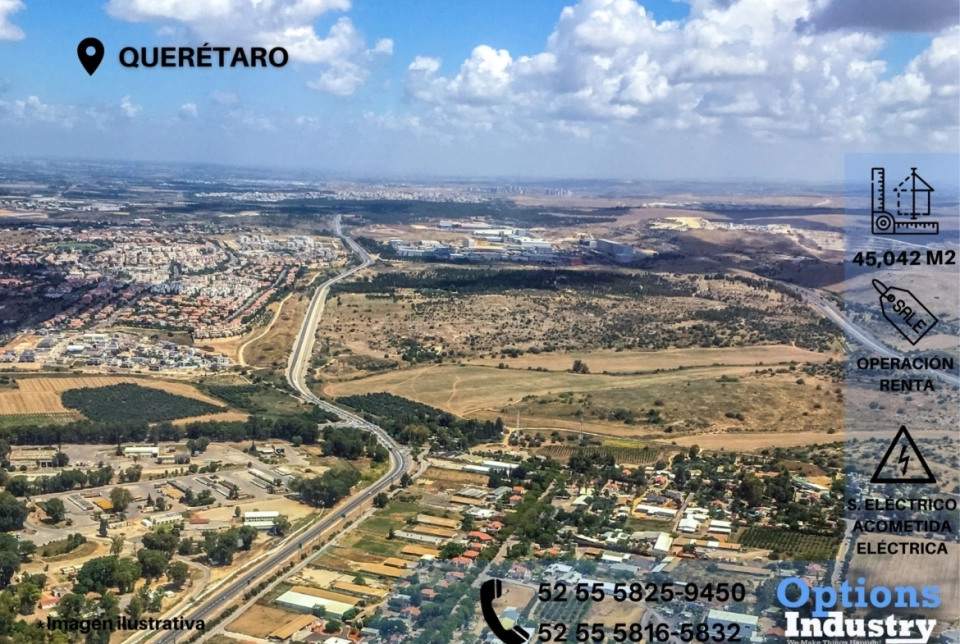 Lote industrial en renta, Querétaro