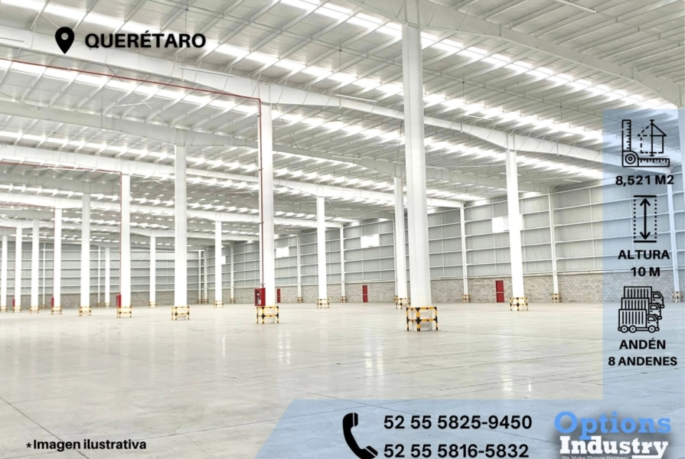 Disponibilidad de inmueble industrial en Querétaro