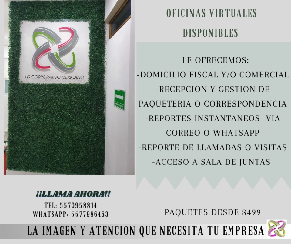 OFICINA VIRTUAL CON DOMICILIO FISCAL Y COMERCIAL 