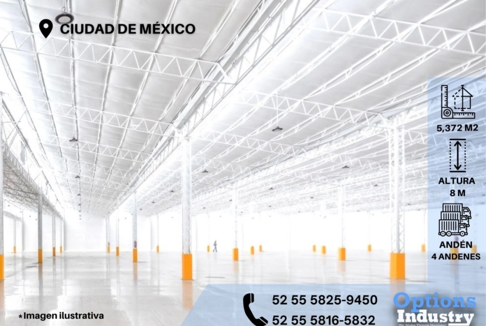Renta propiedad industrial en Ciudad de México