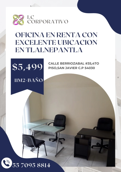  ADQUIERE LA MEJOR OFICINA EN TLALNEPANTLA