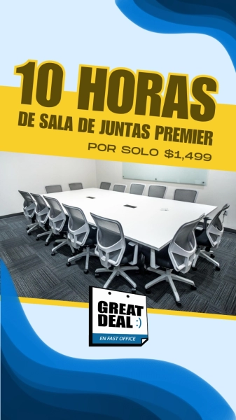 SALA DE JUNTAS PROMOCIÓN INCLEIBRE FAST OFFICE