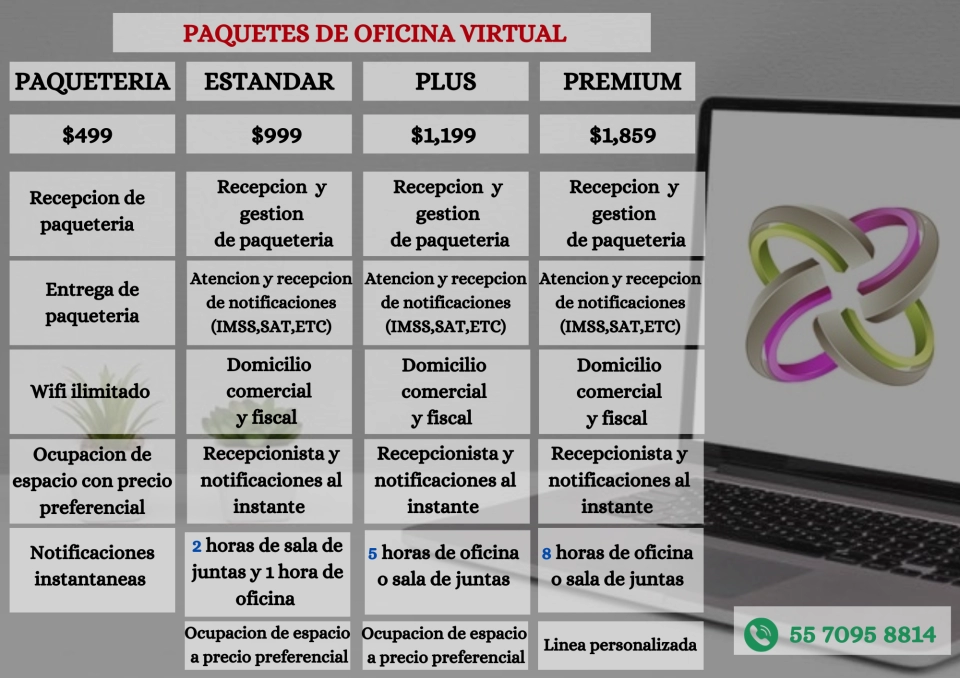 RENTA DE OFICINAS VIRTUALES A BUEN PRECIO 