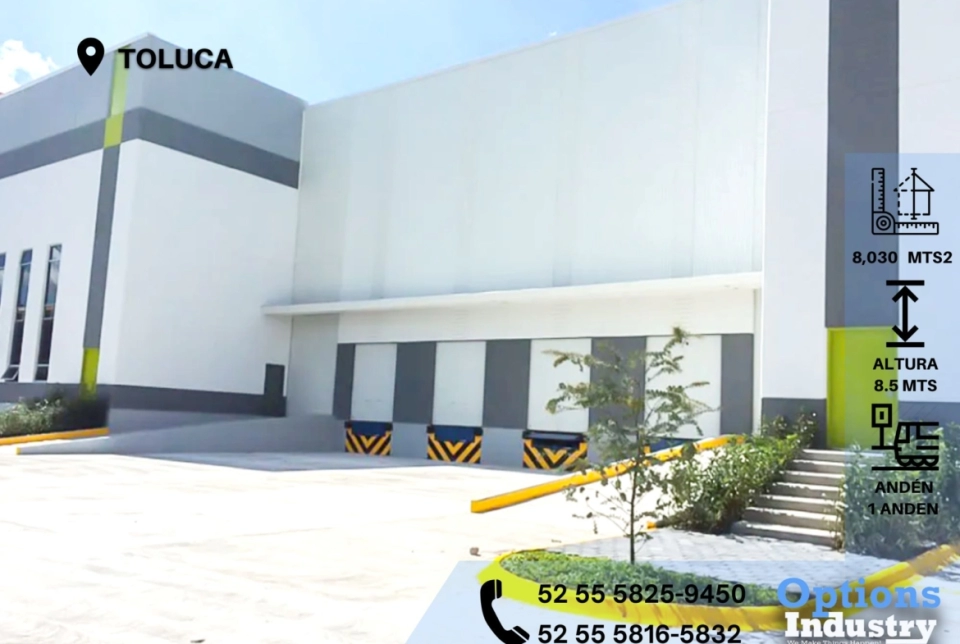 Warehouse lease in Toluca