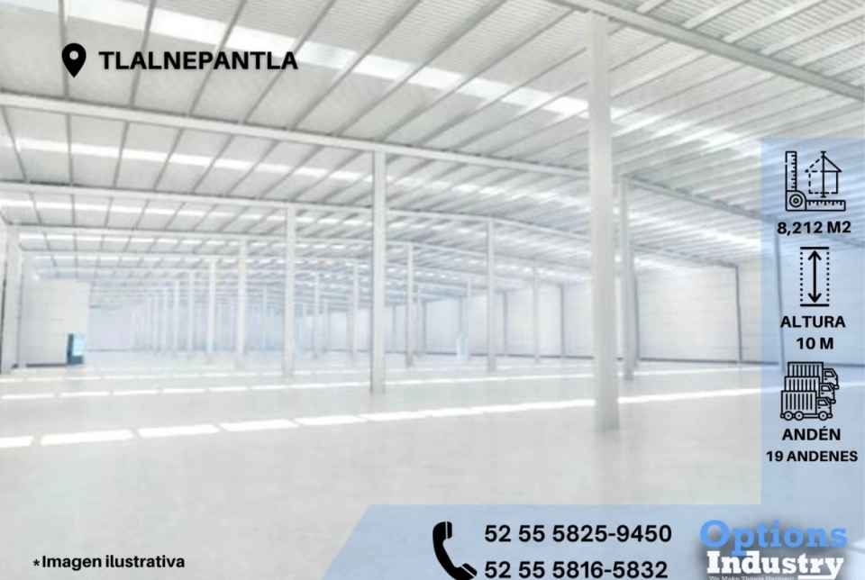 Tlalnepantla, area to rent industrial property