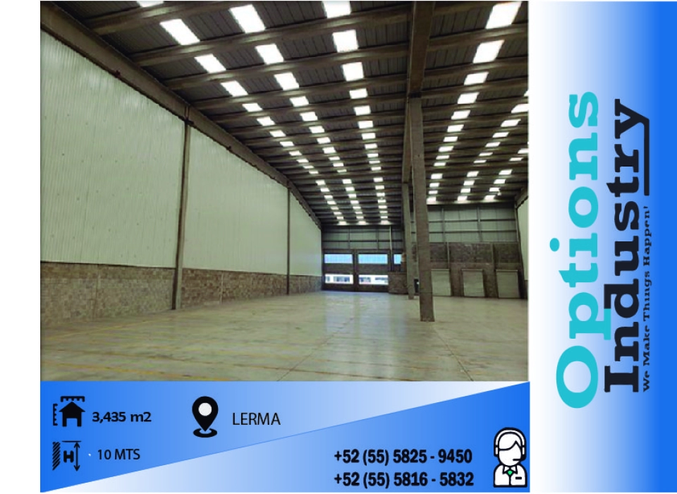 Excellent Warehouse for Rent in Lerma