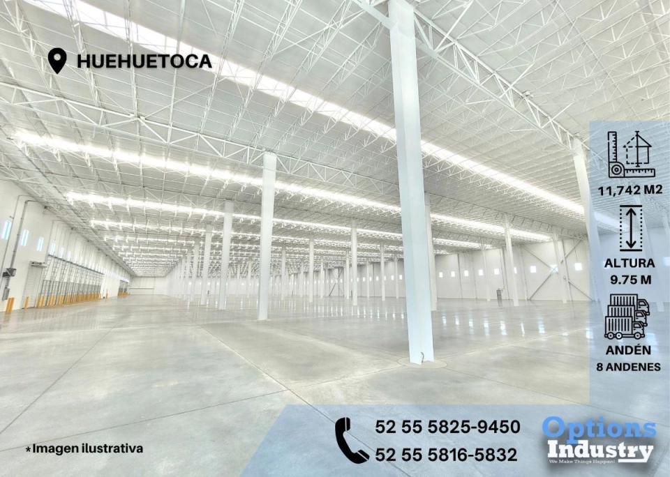 Warehouse rental opportunity in Huehuetoca