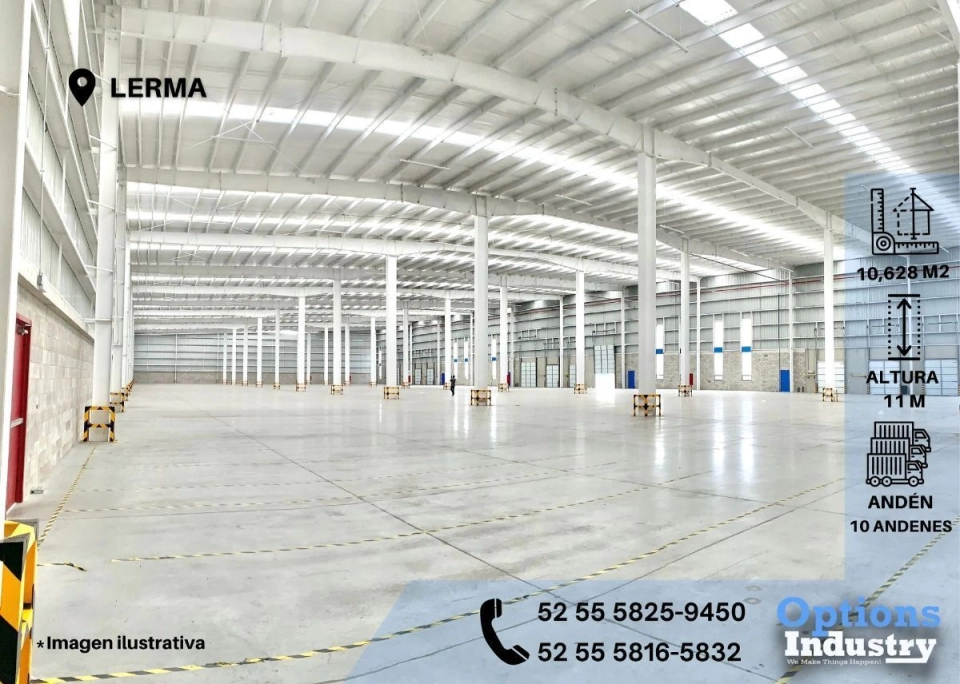 Rental of industrial property in Lerma