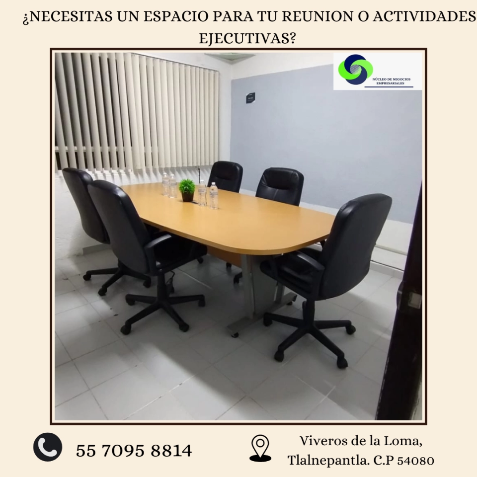 ESPACIO DE TRABAJO  PARA TUS REUNIONES