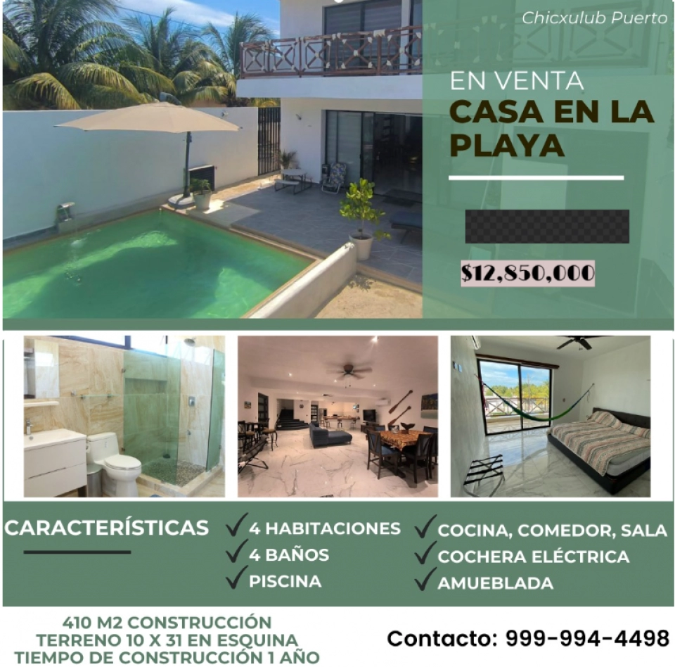 HERMOSA CASA DE PLAYA EN VENTA