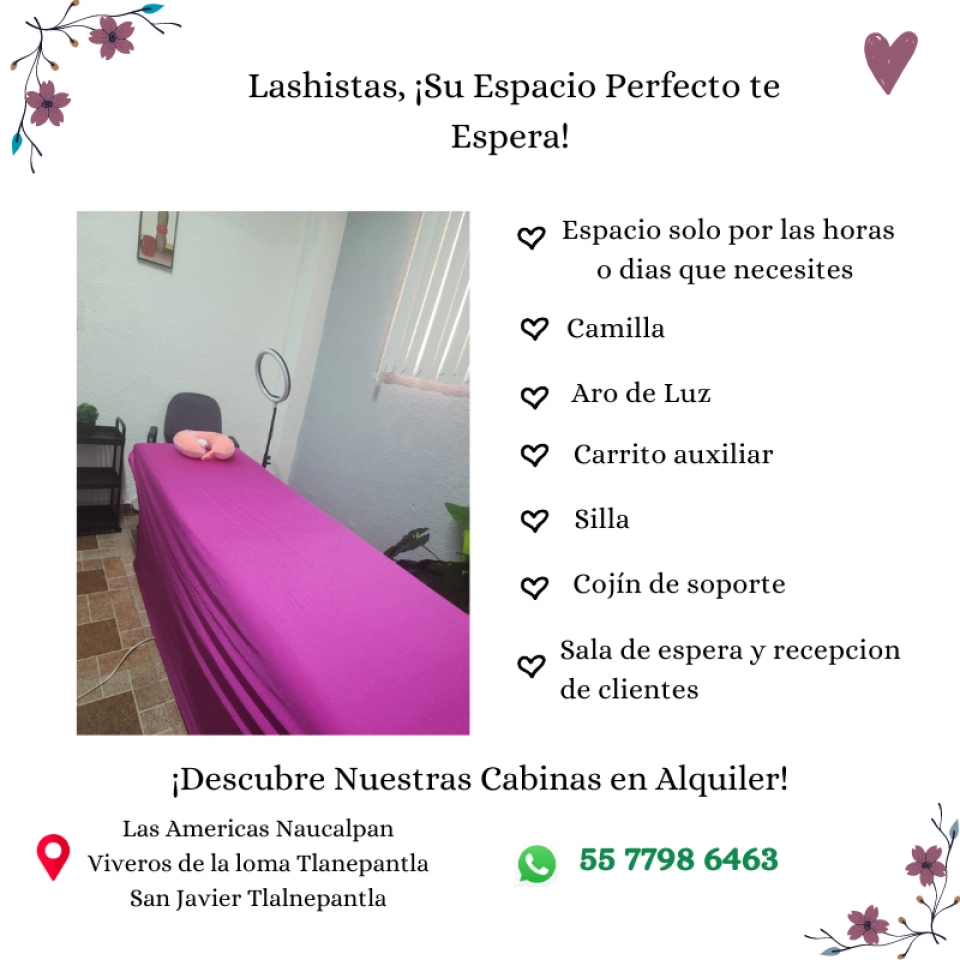 CABINA PARA LASHISTAS