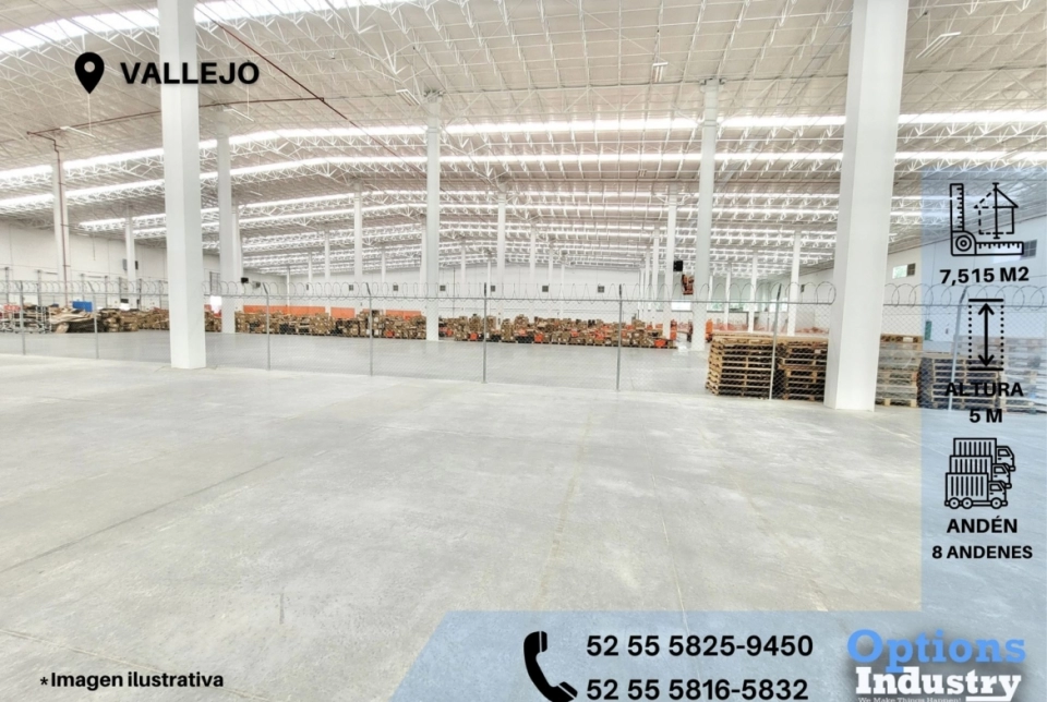 Alquila nave industrial en Vallejo