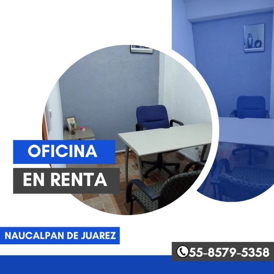 RENTA UNA OFICINA AMUEBLADA EN NAUCALPAN DE JUAREZ! 