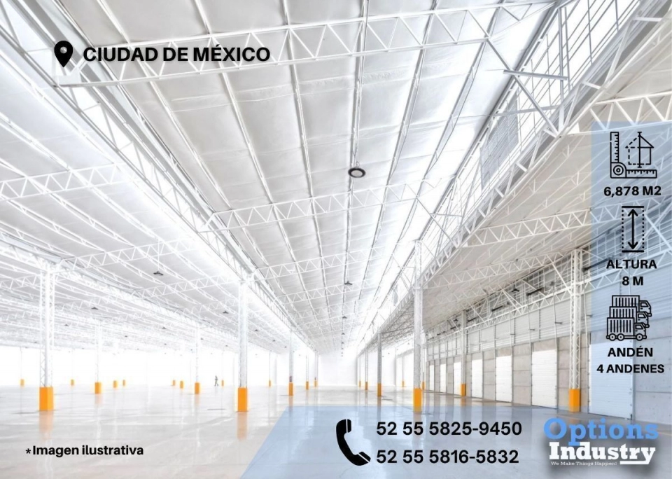 Renta de propiedad industrial en zona, Ciudad de México