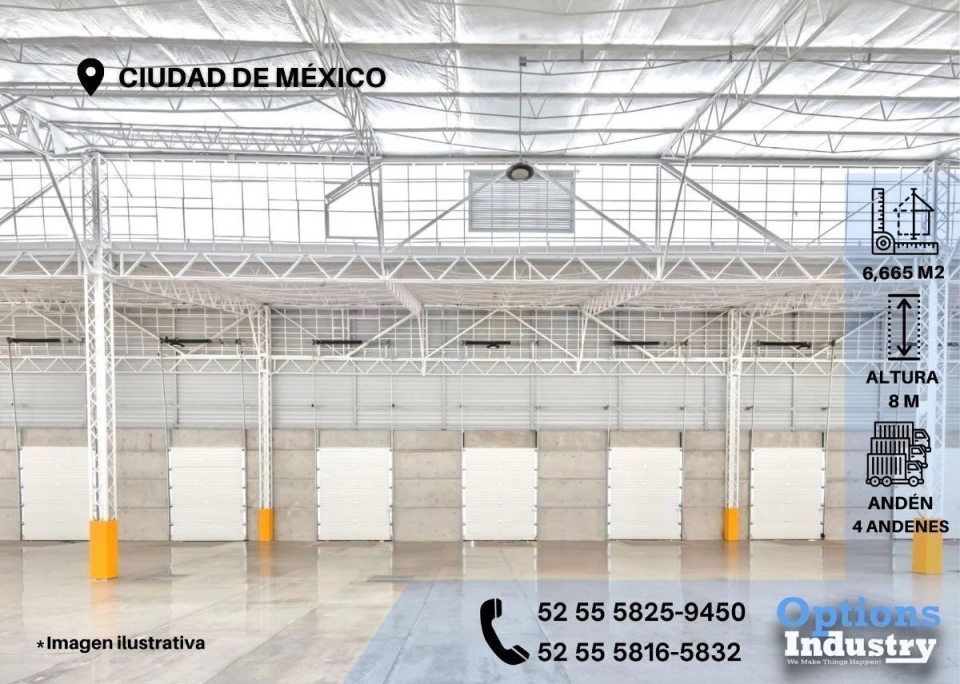 Alquiler de inmueble industrial en Ciudad de México