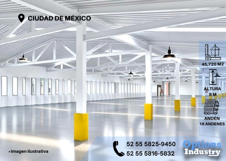 Alquila inmueble industrial, Ciudad de México