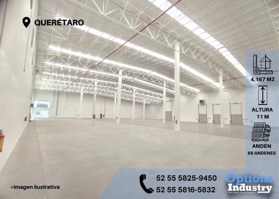 Espacio industrial en renta en Querétaro