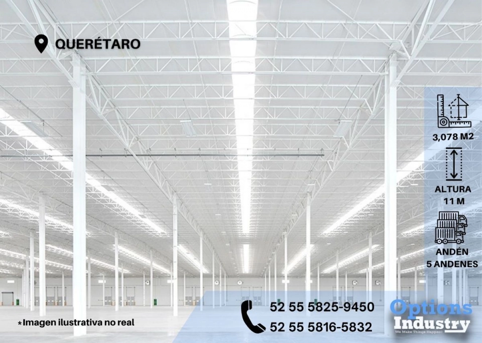 Renta ahora en Querétaro propiedad industrial
