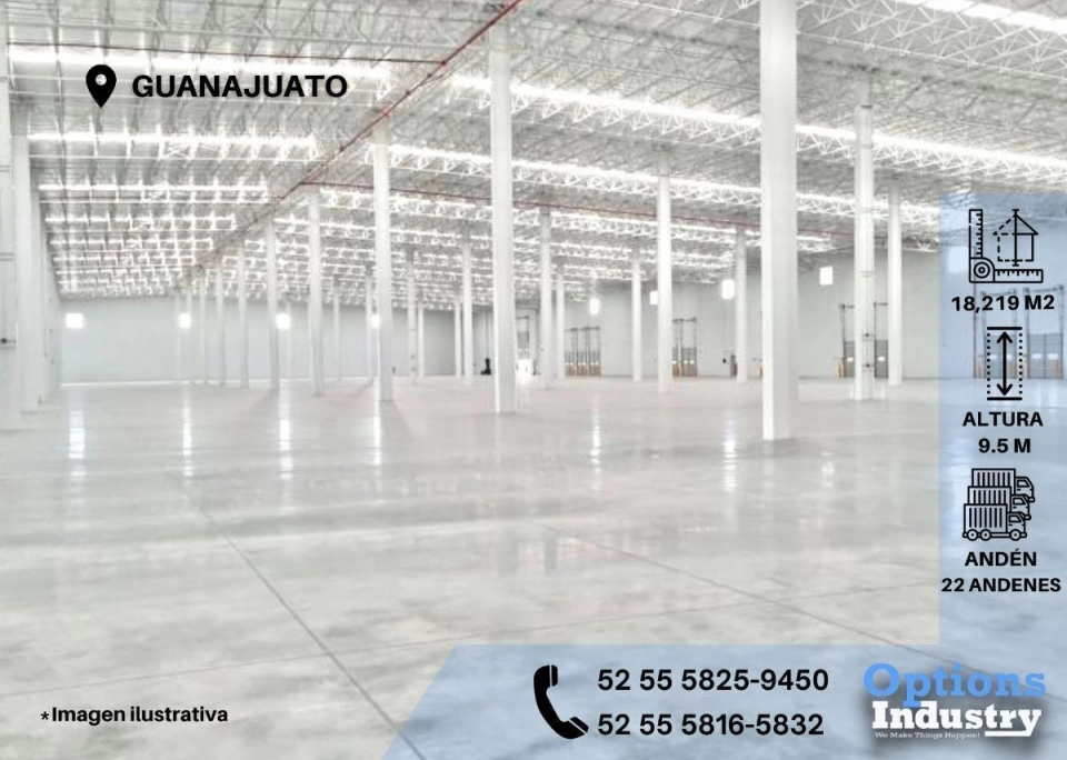 Renta inmediata de nave industrial Guanajuato