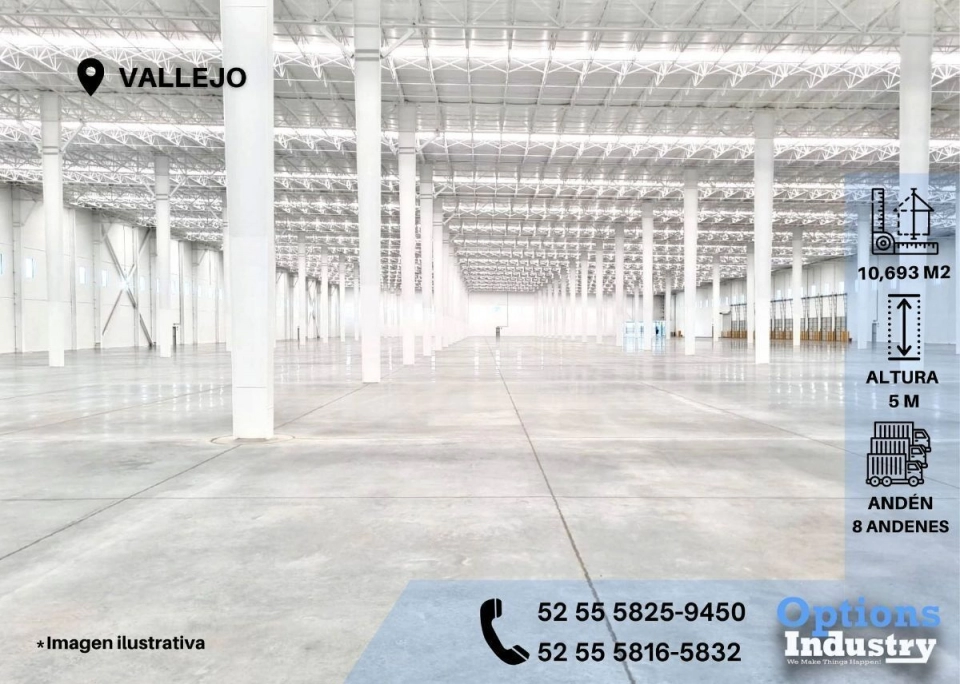 Inmueble industrial en Vallejo para alquilar