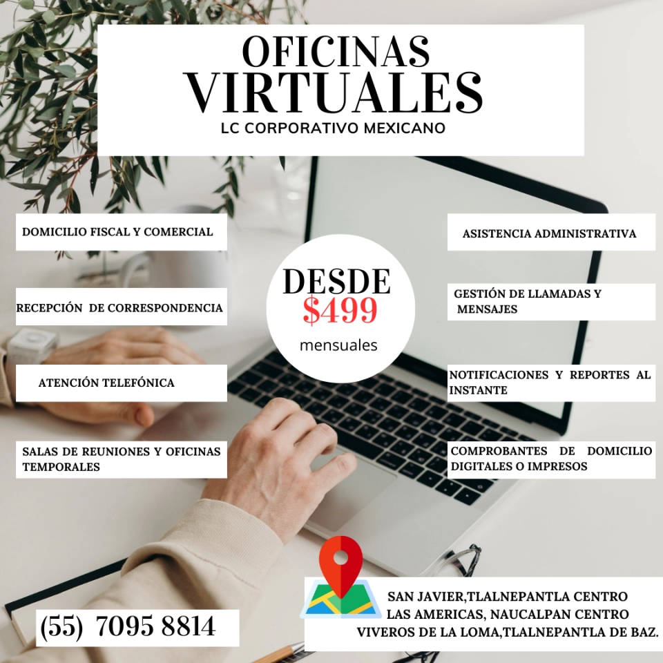 TRABAJO REMOTO¡DESCUBRE NUESTRAS OFICINAS VIRTUALES!