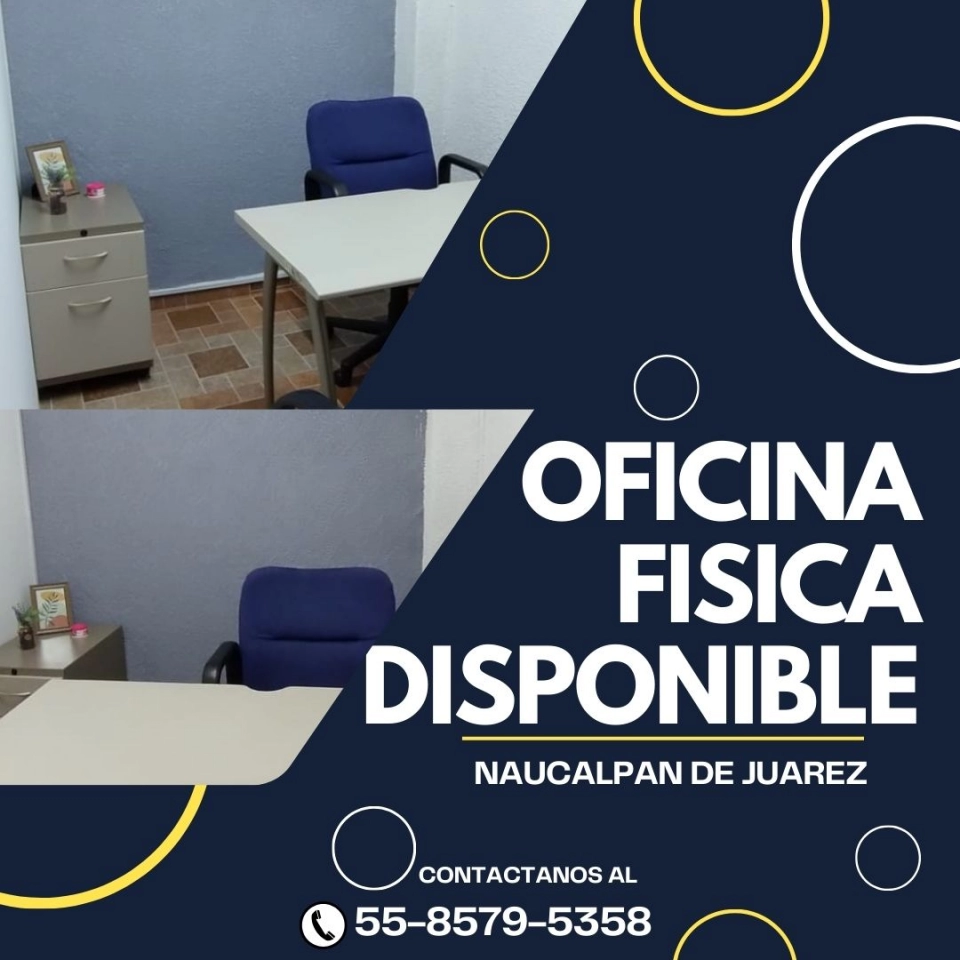 RENTA UNA OFICINA AMUEBLADA EN NAUCALPAN DE JUAREZ! 