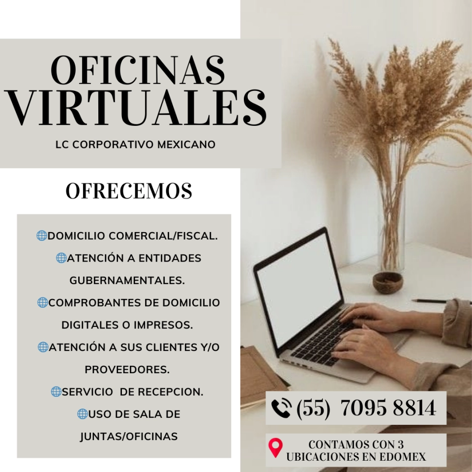 TENEMOS PARA USTED OFICINAS VIRTUALES!