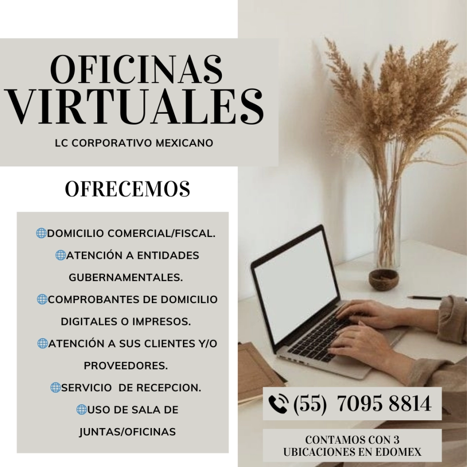 OFICINAS VIRTUALES ¡SOMOS TU MEJOR OPCION!