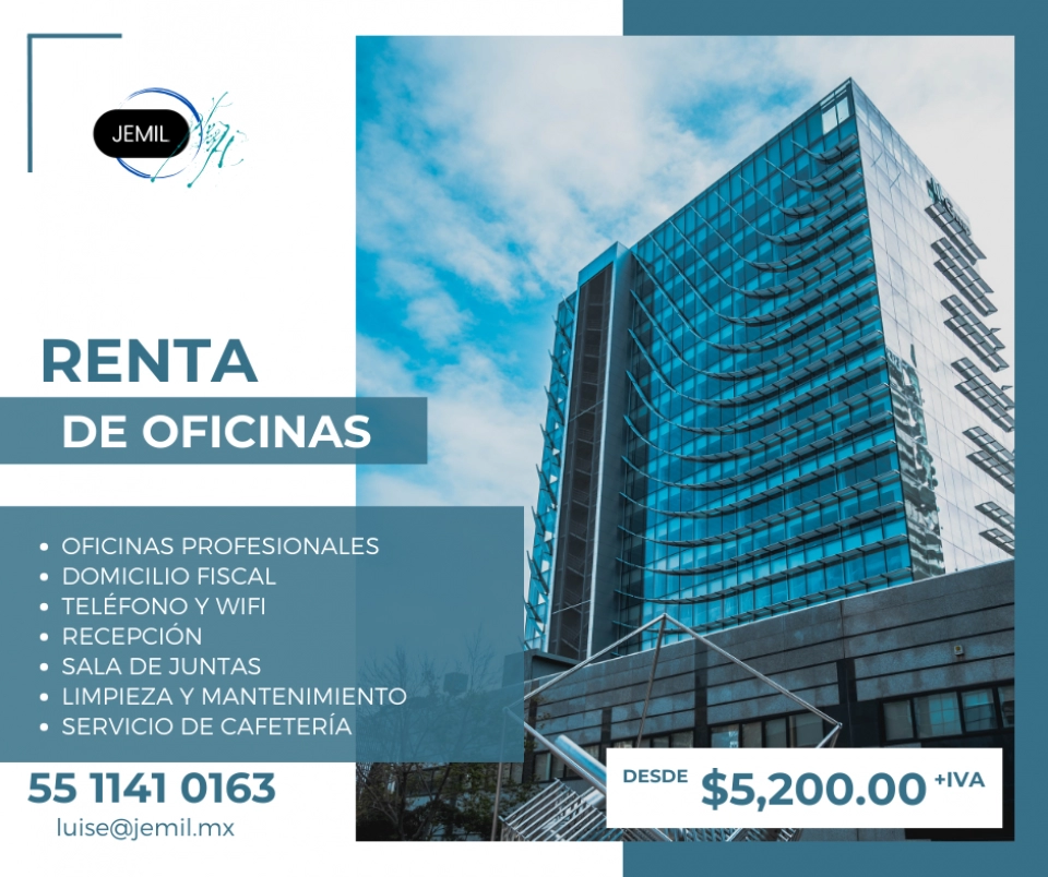 OFICINA EN RENTA EN CDMX Y EDOMEX (Lashista/Holista/spa)