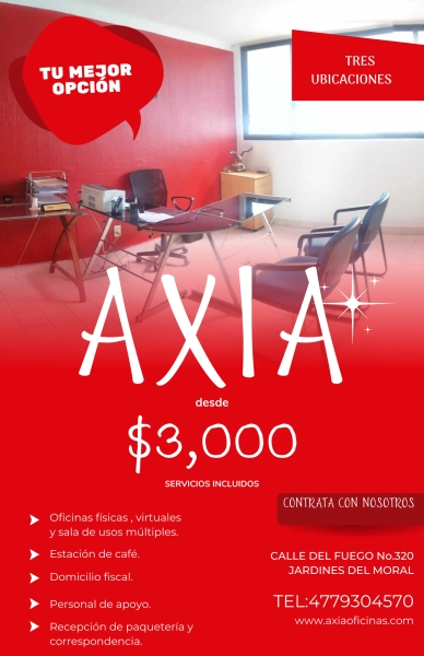 Oficinas listas para usar  Quieres una oficinas AXIA
