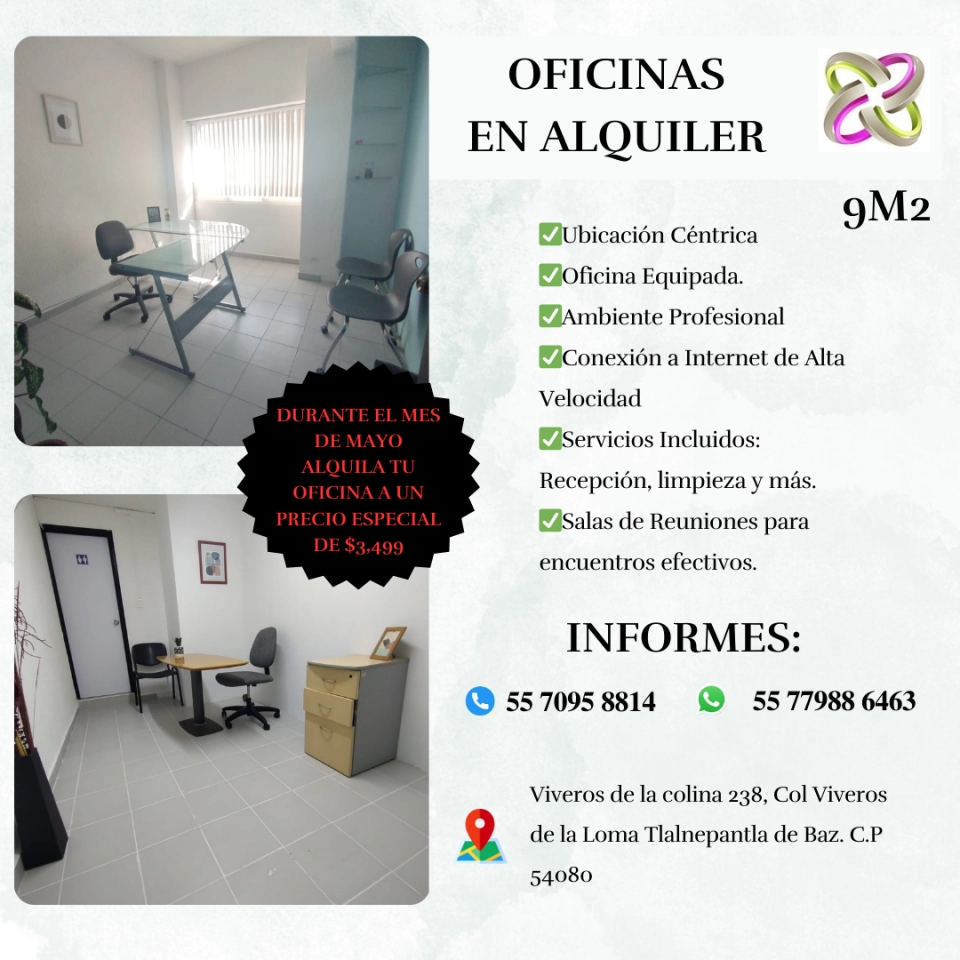 ¡Oportunidad Única! Oficina Equipada de 9 m²