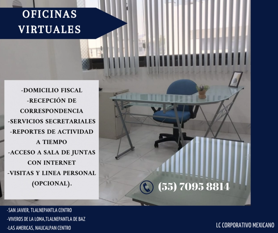 POTENCIA TU NEGOCIO CON NUESTROS PAQUETES DE OFICINA VIRTUAL