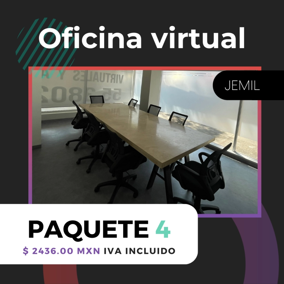 Oficinas virtuales CDMX y estado de México / Paquete 4
