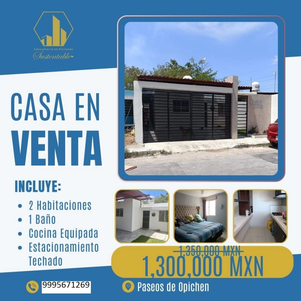 VENTA DE CASA EN PASEOS DE OPICHEN 