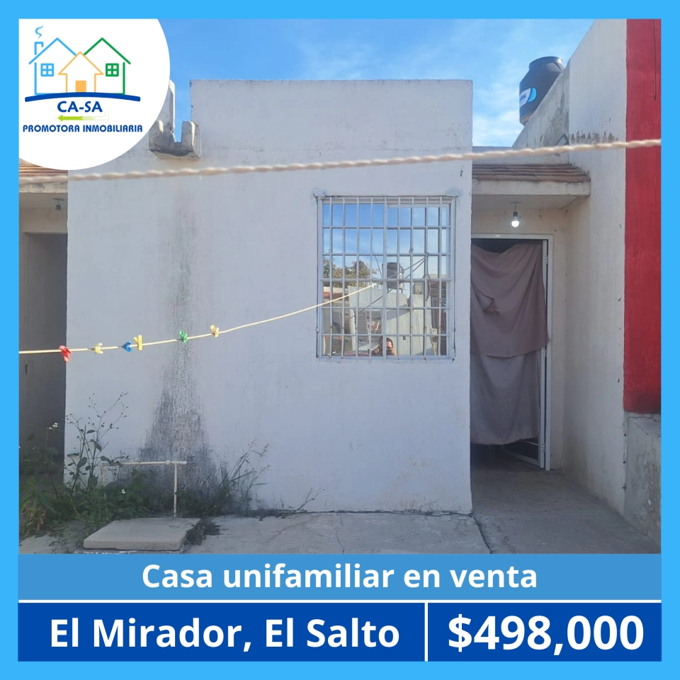 CASA DE 2 RECAMARAS EN VENTA EN FRACCIONAMIENTO EL MIRADOR