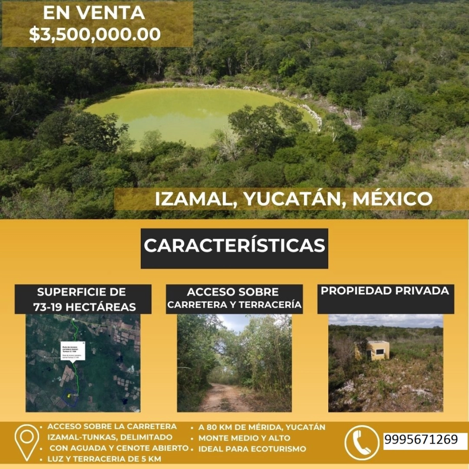 VENTA DE TERRENO EN IZAMAL YUCATAN 