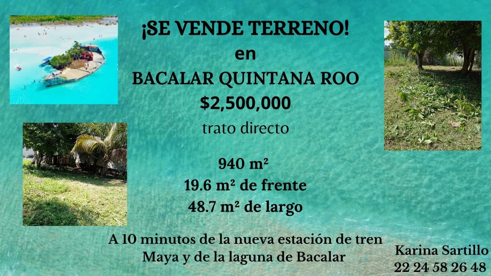 Terreno en Venta en Bacalar Quintana Roo