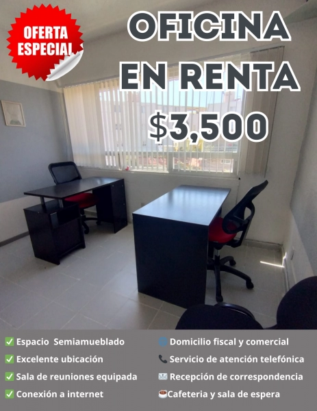 ESPACIO DE TRABAJO DE 9M2 POR $3500 ESTE JULIO