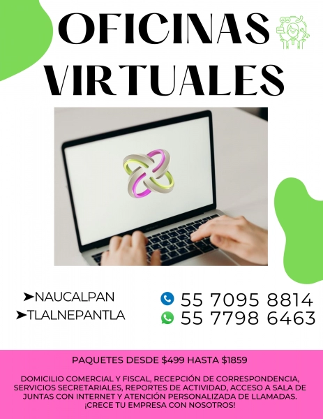 ¡OPTIMIZA TU TRABAJO CON NUESTRAS OFICINAS VIRTUALES!