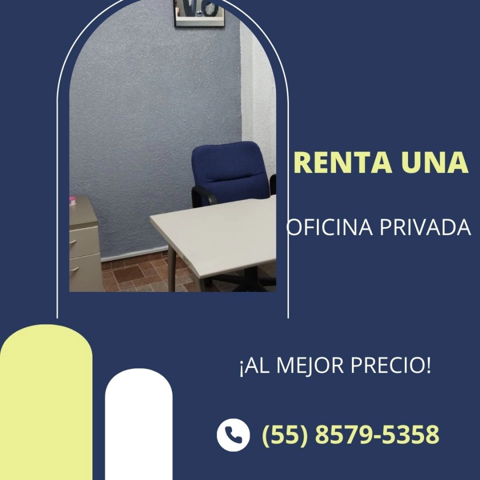 RENTA UNA OFICINA FISICA EN NAUCALPAN CENTRO! 