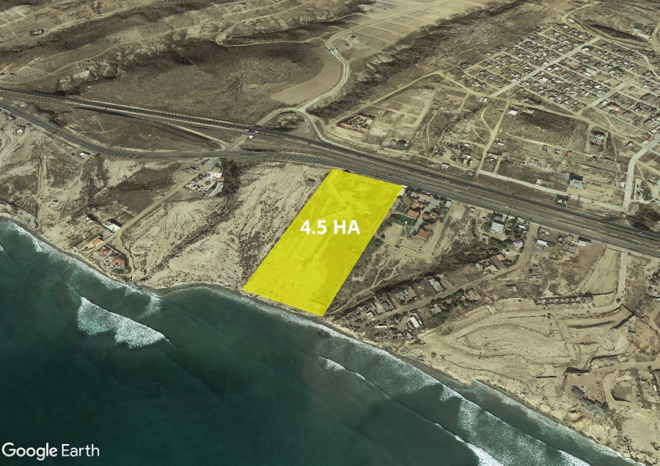 Venta de Terreno frente al mar, Puerto Nuevo,Rosarito, 4.5HA