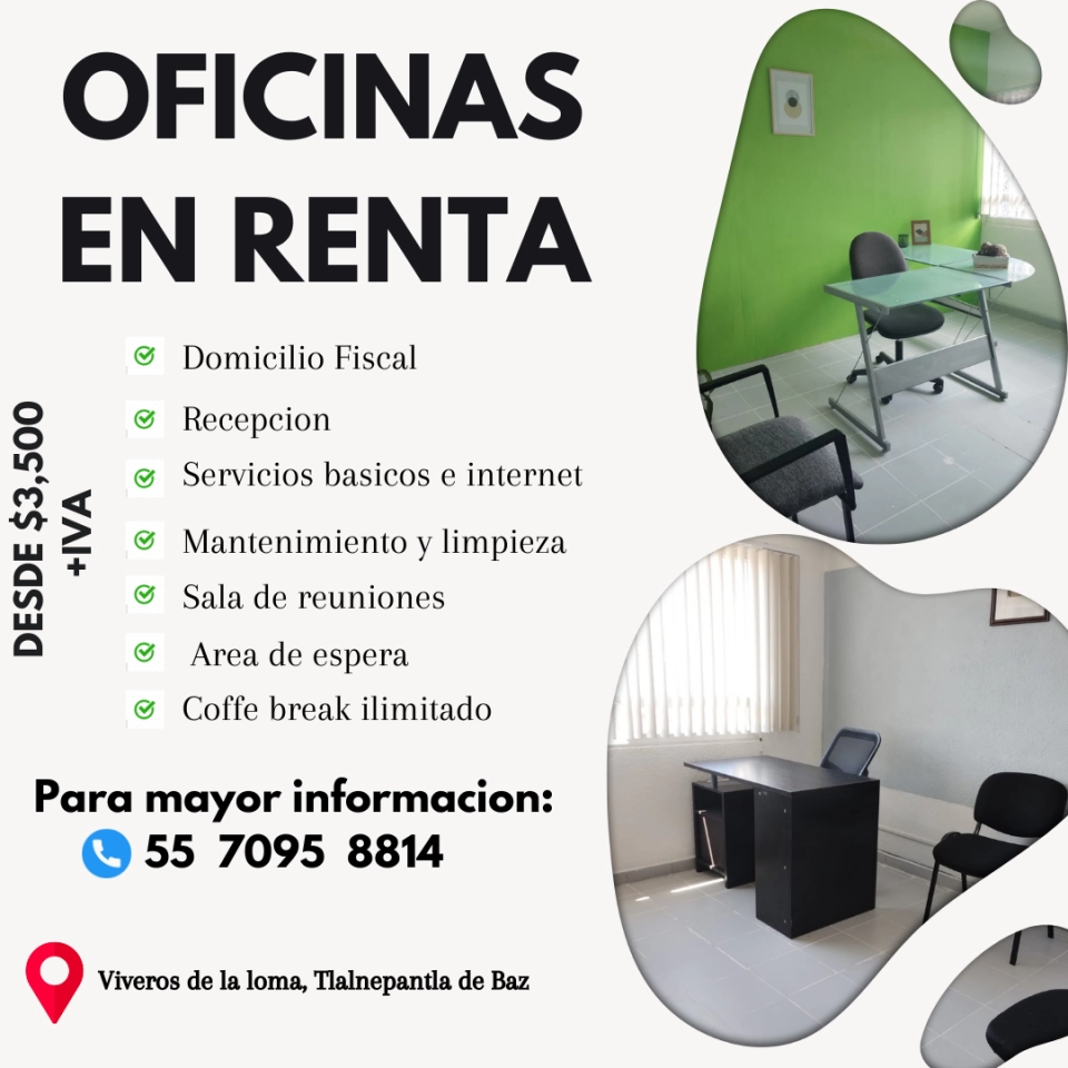 OFICINAS CON SERVICIOS EN TLALNEPANTLA