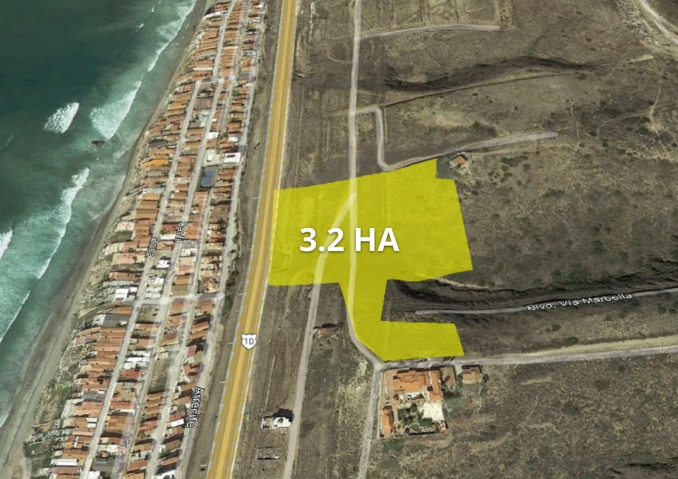 Venta de Terreno de 3.2 HA en San Antonio del Mar, Tijuana.