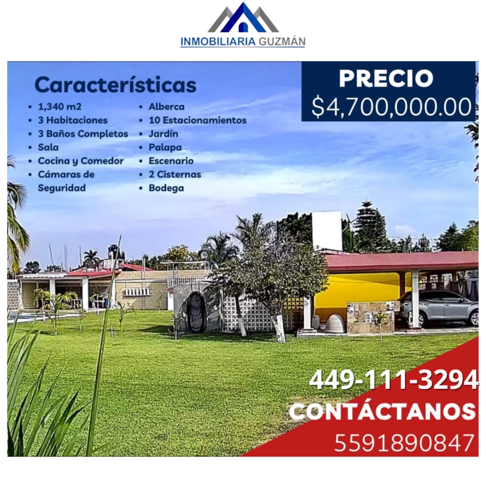 CASA Y TERRENO EN VENTA