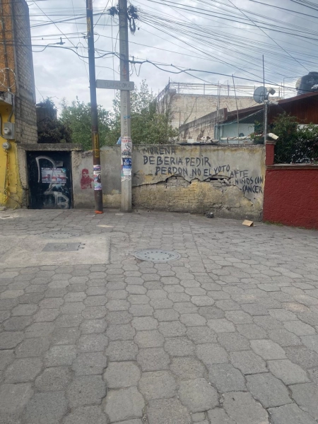 Terreno en calle adoquinada cerquita avenida Tlalpan